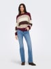 ONLY Sweter w kolorze bordowo-beżowym
