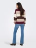 ONLY Sweter w kolorze bordowo-beżowym