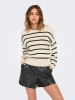 ONLY Sweter w kolorze kremowo-czarnym