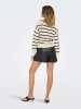 ONLY Sweter w kolorze kremowo-czarnym