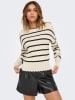 ONLY Sweter w kolorze kremowo-czarnym