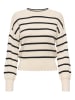 ONLY Pullover in Creme/ Schwarz
