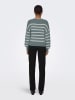 ONLY Pullover in Blau/ Weiß