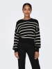 ONLY Pullover in Schwarz/ Weiß