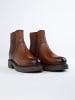 JOLANA & FENENA Leder-Chelsea-Boots in Hellbraun