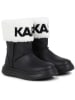 Karl Lagerfeld Kids Leder-Boots in Schwarz