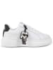 Karl Lagerfeld Kids Leren sneakers wit/zwart
