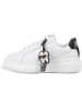 Karl Lagerfeld Kids Leren sneakers wit/zwart