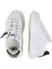 Karl Lagerfeld Kids Leren sneakers wit/zwart