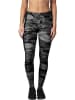 Urban Classics Leggings in Schwarz/ Grau