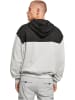 Urban Classics Hoodie in Schwarz/ Grau
