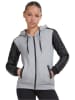 Urban Classics Sweatjacke in Grau/ Schwarz