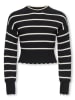KIDS ONLY Pullover "Ibi" in Schwarz/ Creme