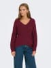 JDY Sweter w kolorze bordowym