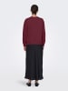 JDY Sweatshirt in Bordeaux