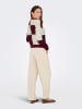 JDY Trui bordeaux/wit