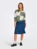 JDY Pullover in Salbei/ Weiß