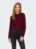 JDY Sweter w kolorze bordowym