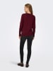 JDY Sweter w kolorze bordowym