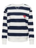 JDY Sweatshirt in Dunkelblau/ Weiß