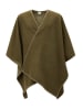 Lanerossi Poncho "Margot" kaki - (L)130 x (B)170 cm