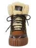 Gant Leren winterboots "Snowmont" lichtbruin/crème