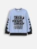 Coccodrillo Sweatshirt in Hellblau/ Schwarz