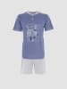 COTONELLA Pyjama blauw/grijs