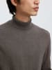 SELECTED HOMME Rollkragen-Pullover "Kris" in Taupe