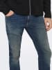 ONLY & SONS Spijkerbroek "Sloom" - slim fit - donkerblauw
