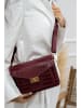 Abaco Leren schoudertas "Amber" bordeaux - (B)23 x (H)15 x (D)6 cm