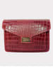 Abaco Leren schoudertas "Amber" bordeaux - (B)23 x (H)15 x (D)6 cm
