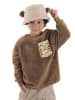 Denokids Bluza polarowa w kolorze brązowym