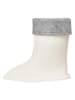Playshoes Fleece-Stiefel-Socke in Weiß