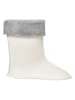 Playshoes Fleece-Stiefel-Socke in Weiß
