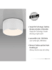 Just Light LED-Deckenleuchte in Weiß - (H)8 x  Ø 16 cm
