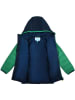 Peek U All-season doorgestikte jas "Baz" groen/donkerblauw/wit