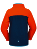 Peek U Fleecejacke "Wave" in Orange/ Dunkelblau