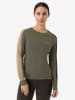 super.natural Laufshirt "Alarm"  in Khaki/ Schwarz