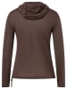 super.natural Hoodie "Tulips Light" in Braun