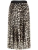 TAIFUN Plisseerock in Beige/ Schwarz