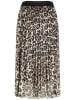 TAIFUN Plisseerock in Beige/ Schwarz