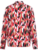 TAIFUN Bluse in Rot/ Schwarz/ Weiß