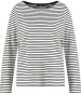 TAIFUN Longsleeve in Weiß/ Schwarz