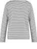TAIFUN Longsleeve in Weiß/ Schwarz