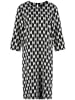 TAIFUN Kleid in Schwarz/ Weiß