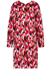TAIFUN Kleid in Rot/ Schwarz/ Weiß