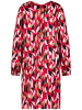 TAIFUN Kleid in Rot/ Schwarz/ Weiß