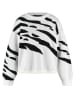 TAIFUN Pullover in Weiß/ Schwarz