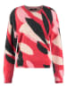 TAIFUN Pullover in Rot/ Schwarz